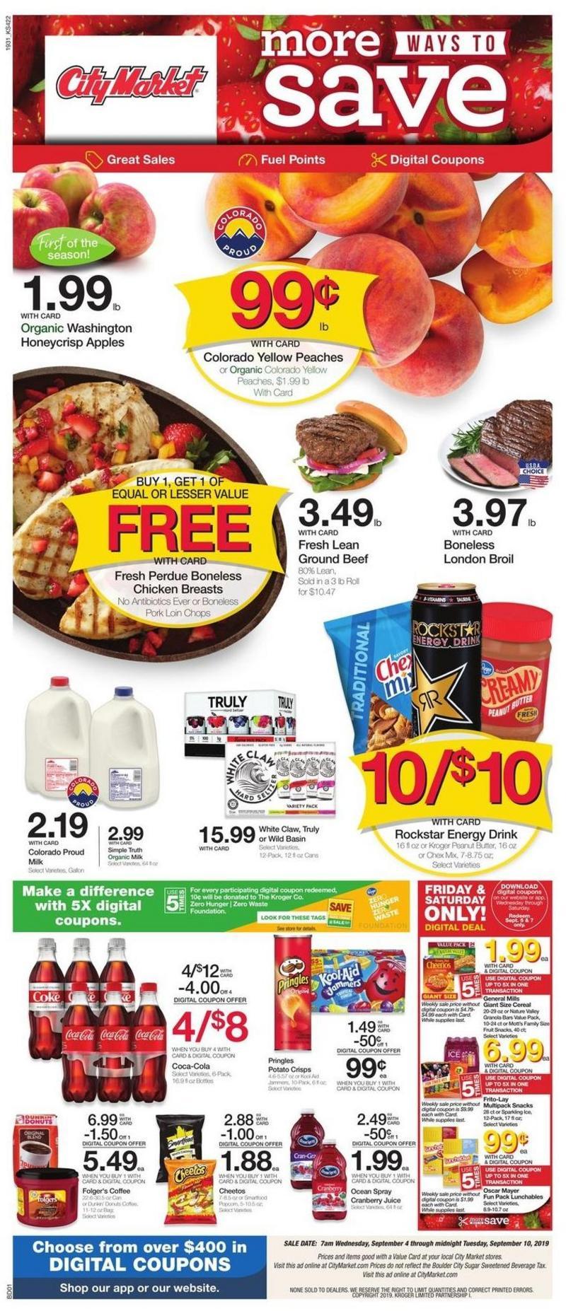 City Market Weekly Ad from September 4