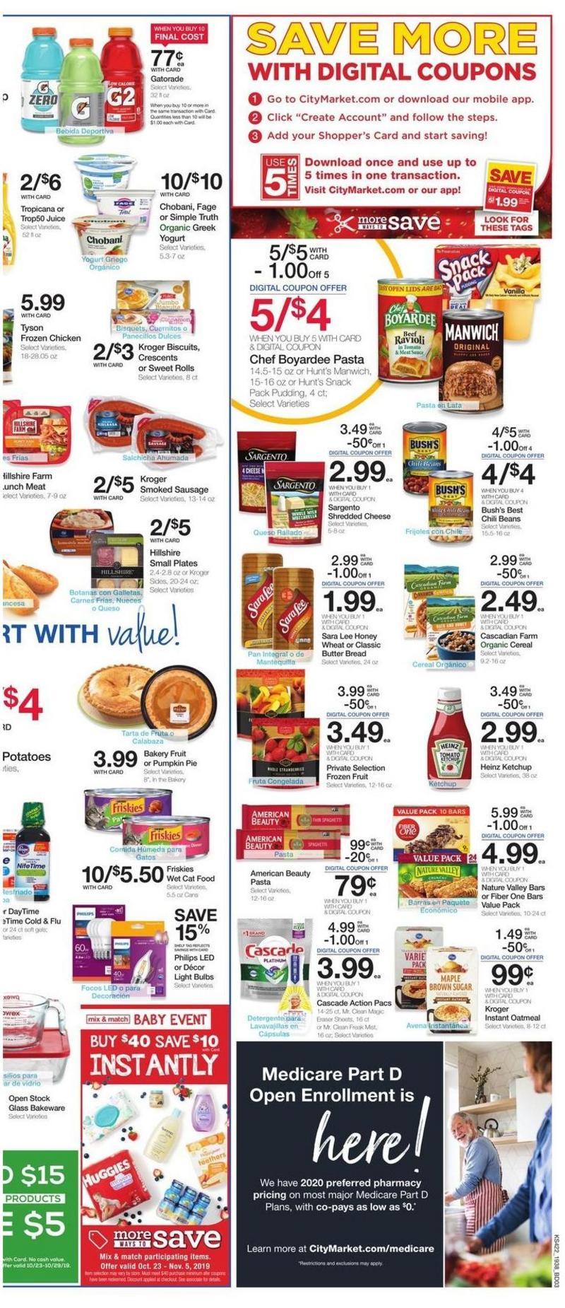 City Market Weekly Ad from October 23