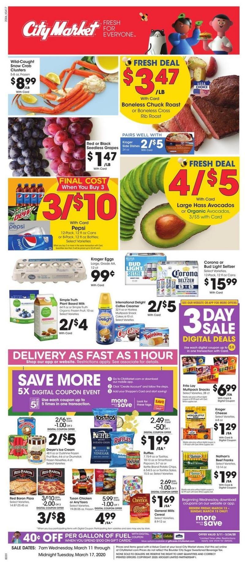 City Market Weekly Ad from March 11