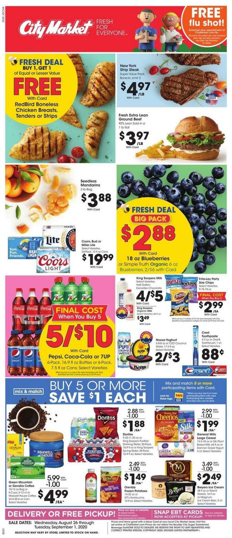 City Market Weekly Ad from August 26