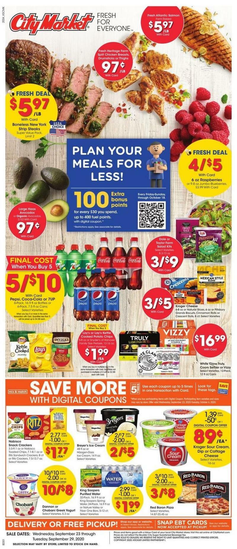 City Market Weekly Ad from September 23
