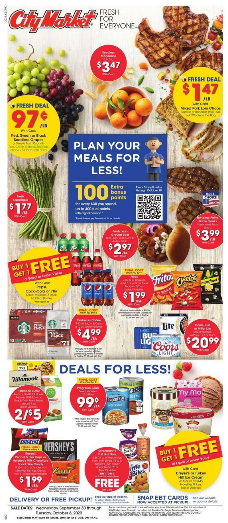 City Market Weekly Ad from September 30