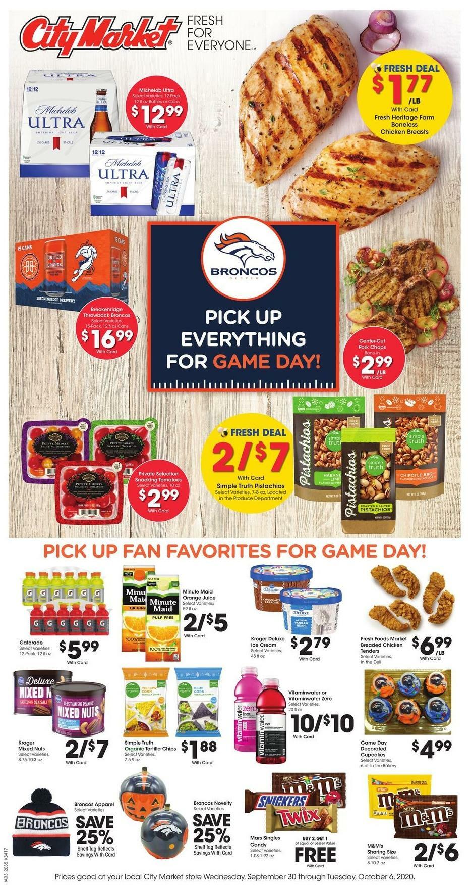 City Market Weekly Ad from September 30