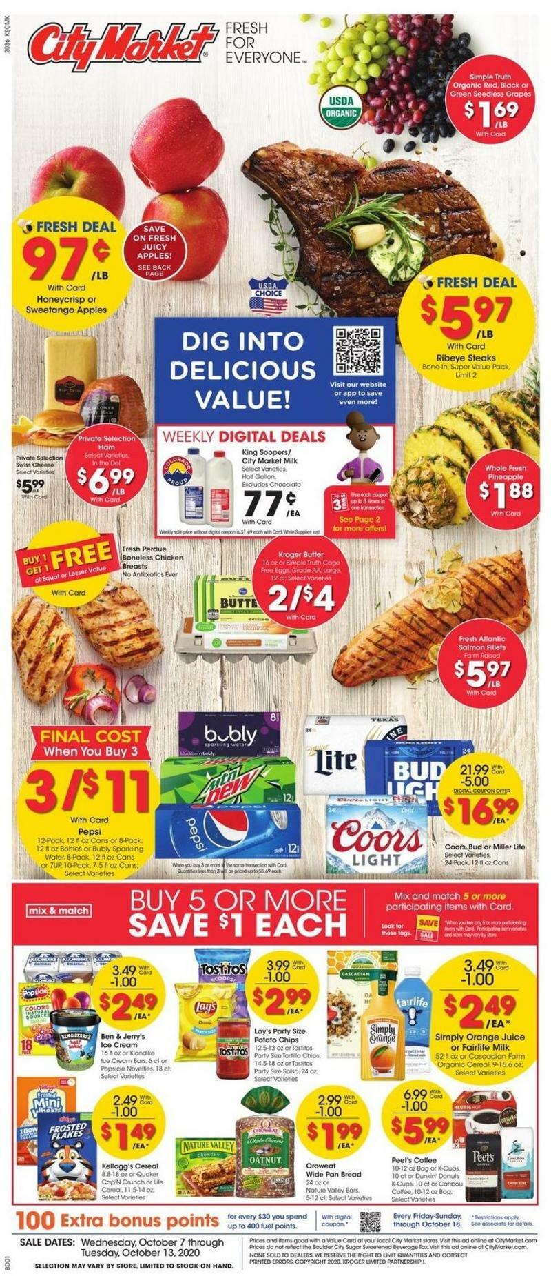City Market Weekly Ad from October 7