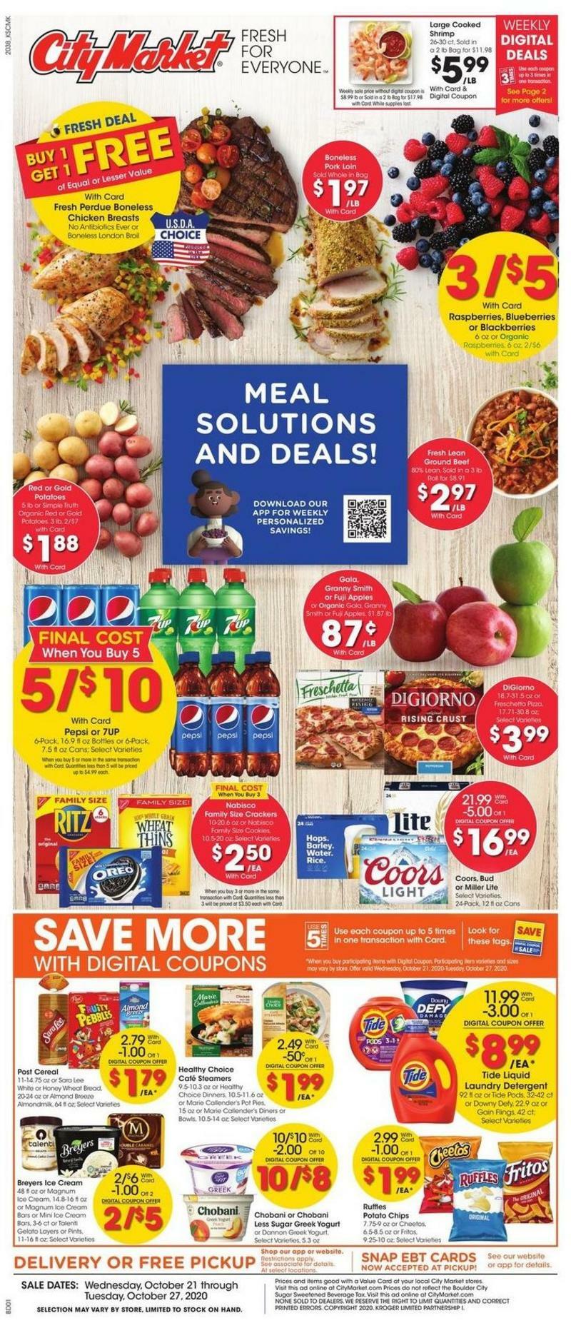 City Market Weekly Ad from October 21