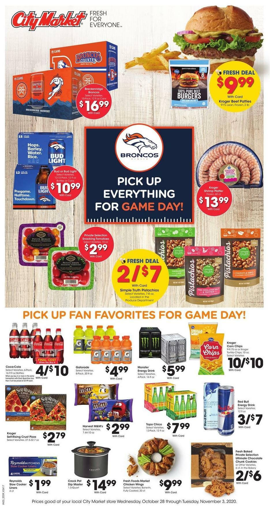 City Market Weekly Ad from October 28