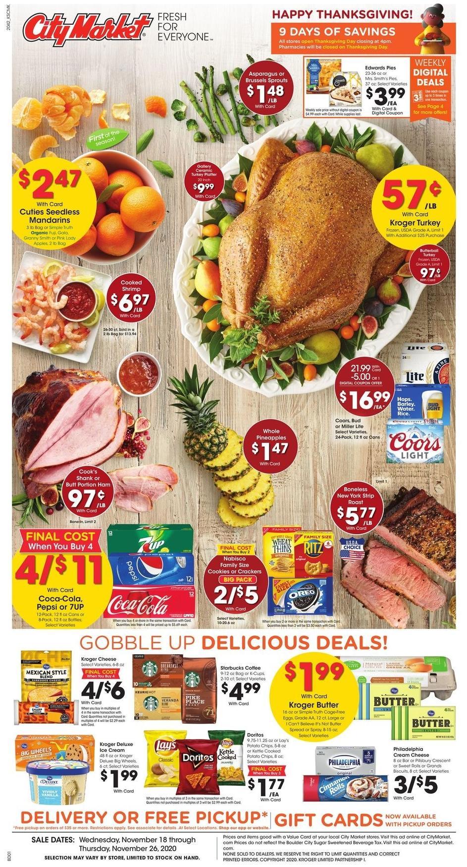 City Market Weekly Ad from November 18