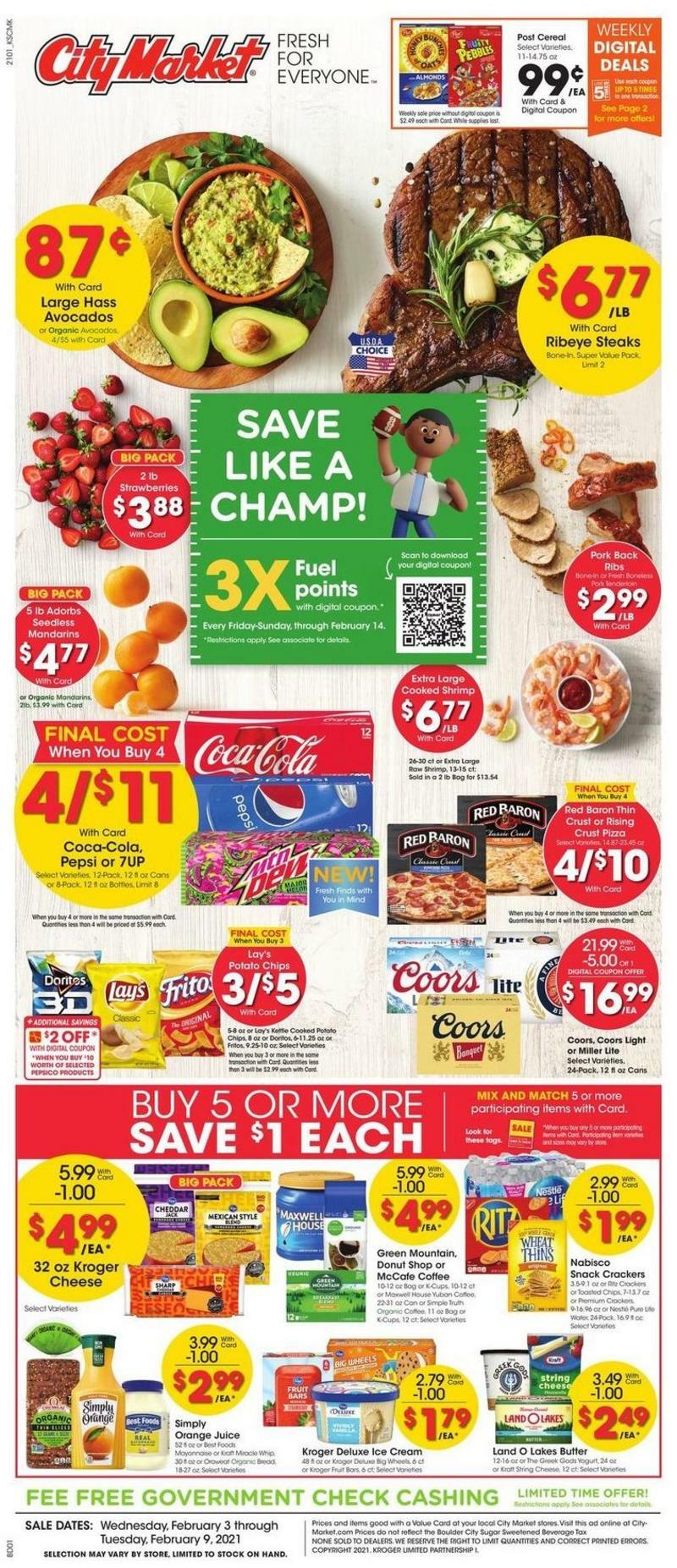 City Market Weekly Ad from February 3