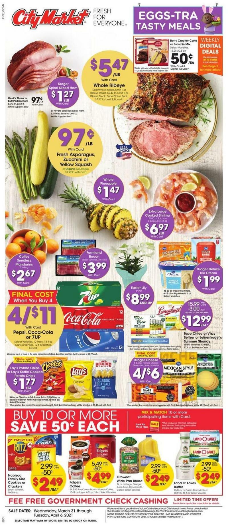 City Market Weekly Ad from March 31
