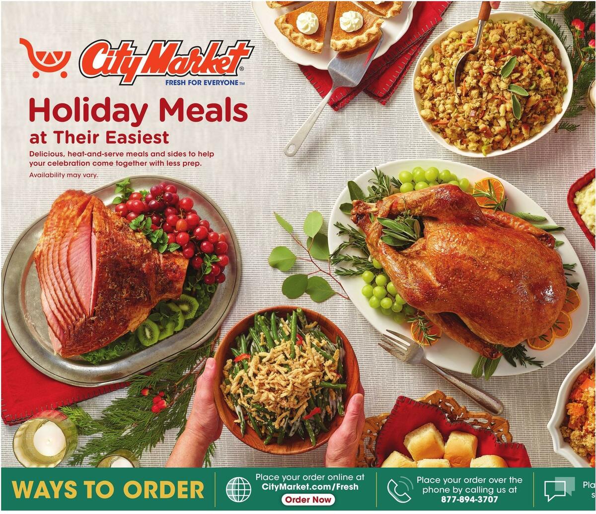 City Market Holiday Meals Weekly Ad from November 3