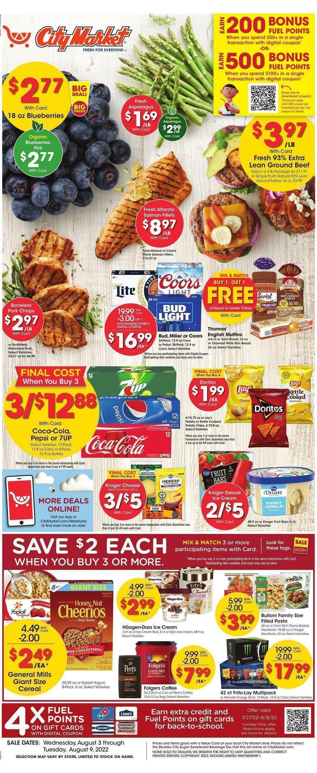 City Market Weekly Ad from August 3
