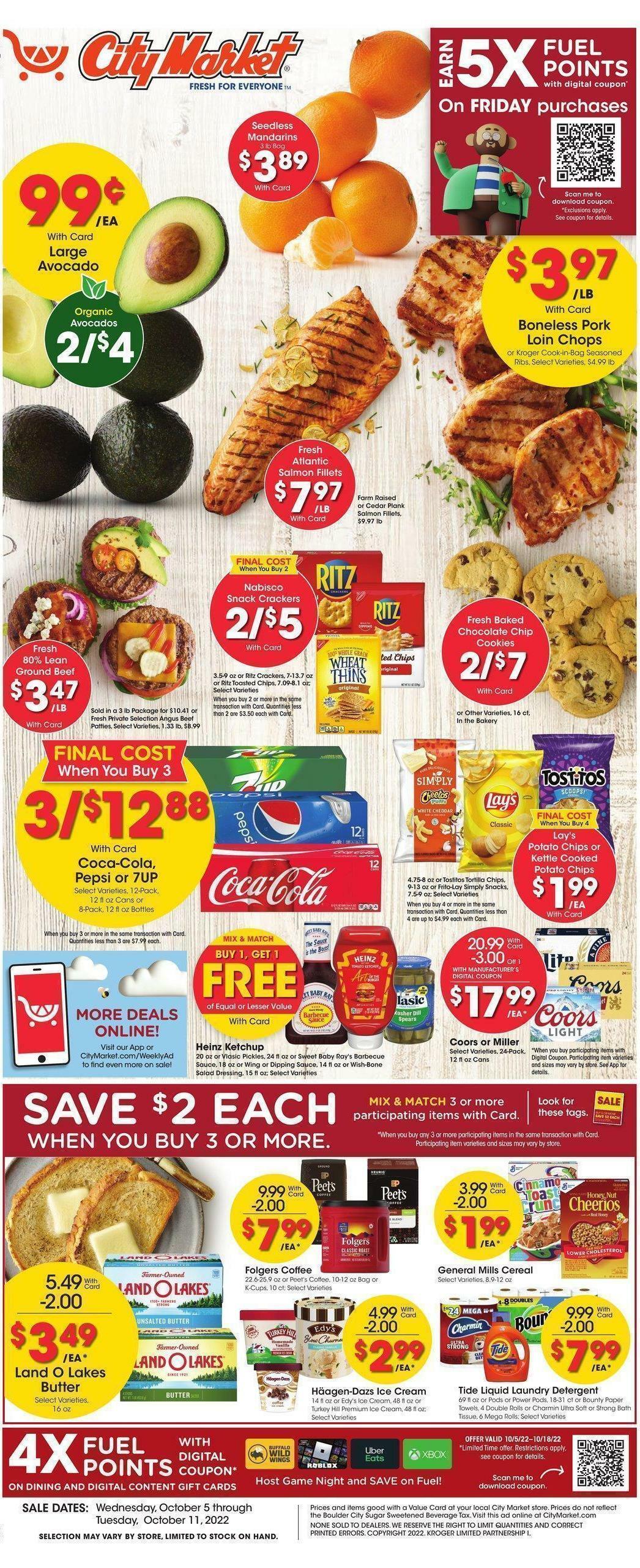 City Market Weekly Ad from October 5