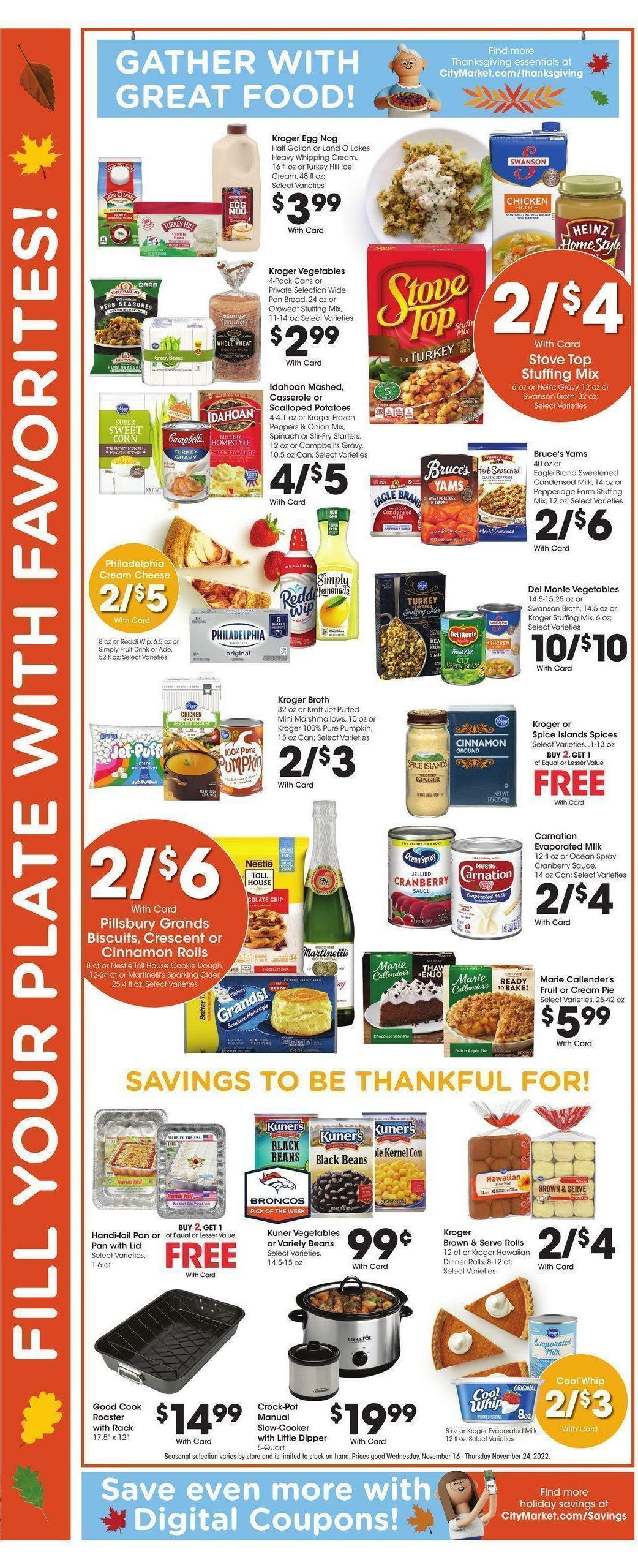 City Market Weekly Ad from November 16