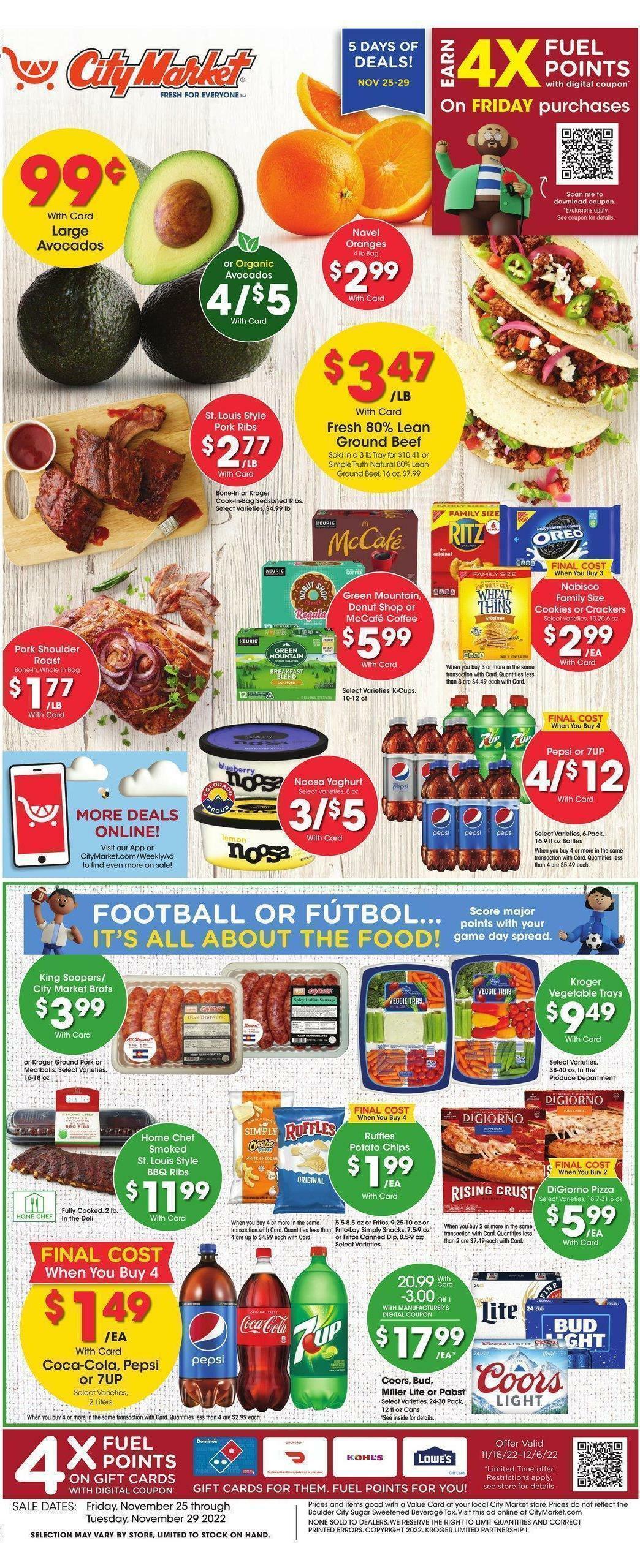 City Market Weekly Ad from November 25