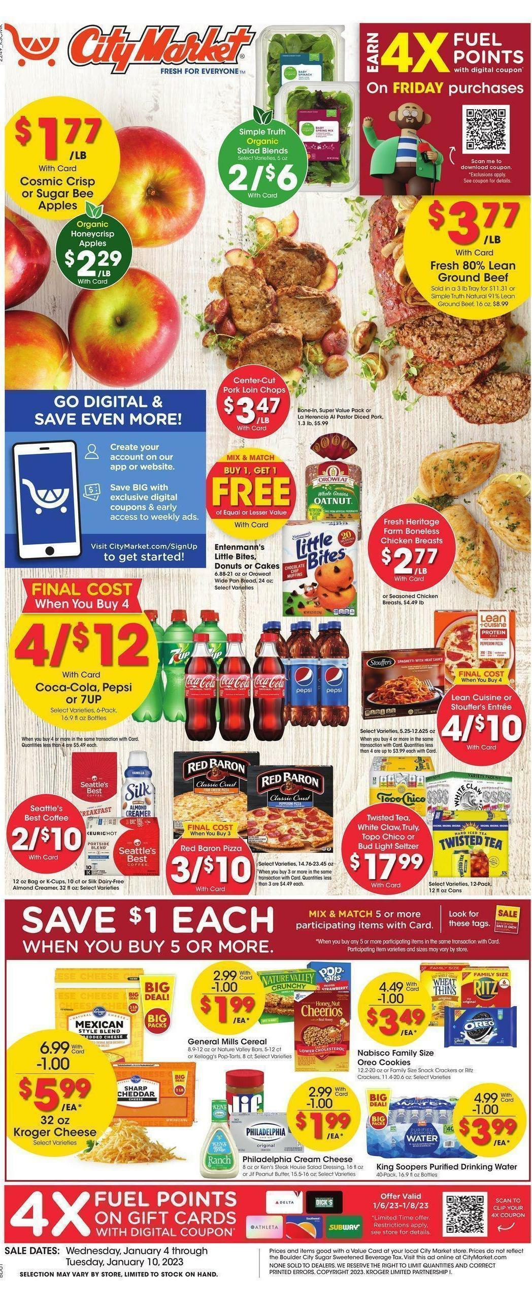 City Market Weekly Ad from January 4