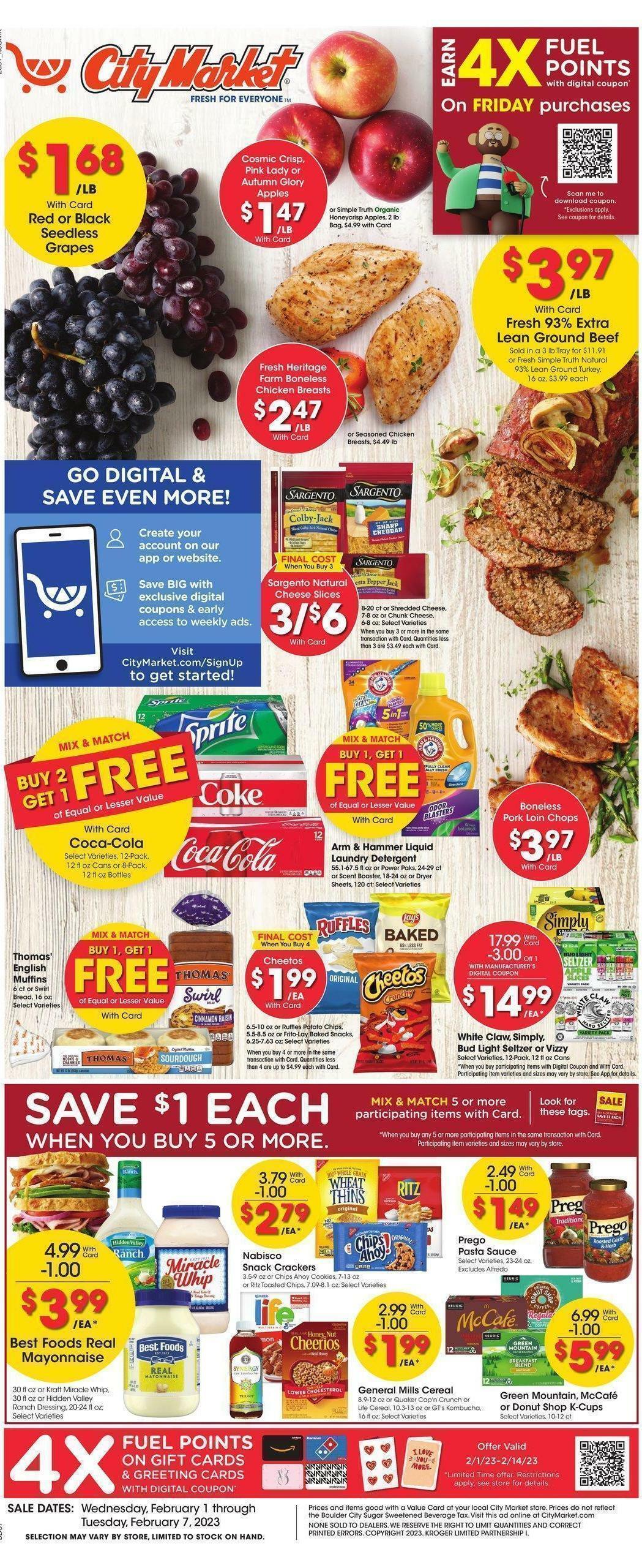 City Market Weekly Ad from February 1
