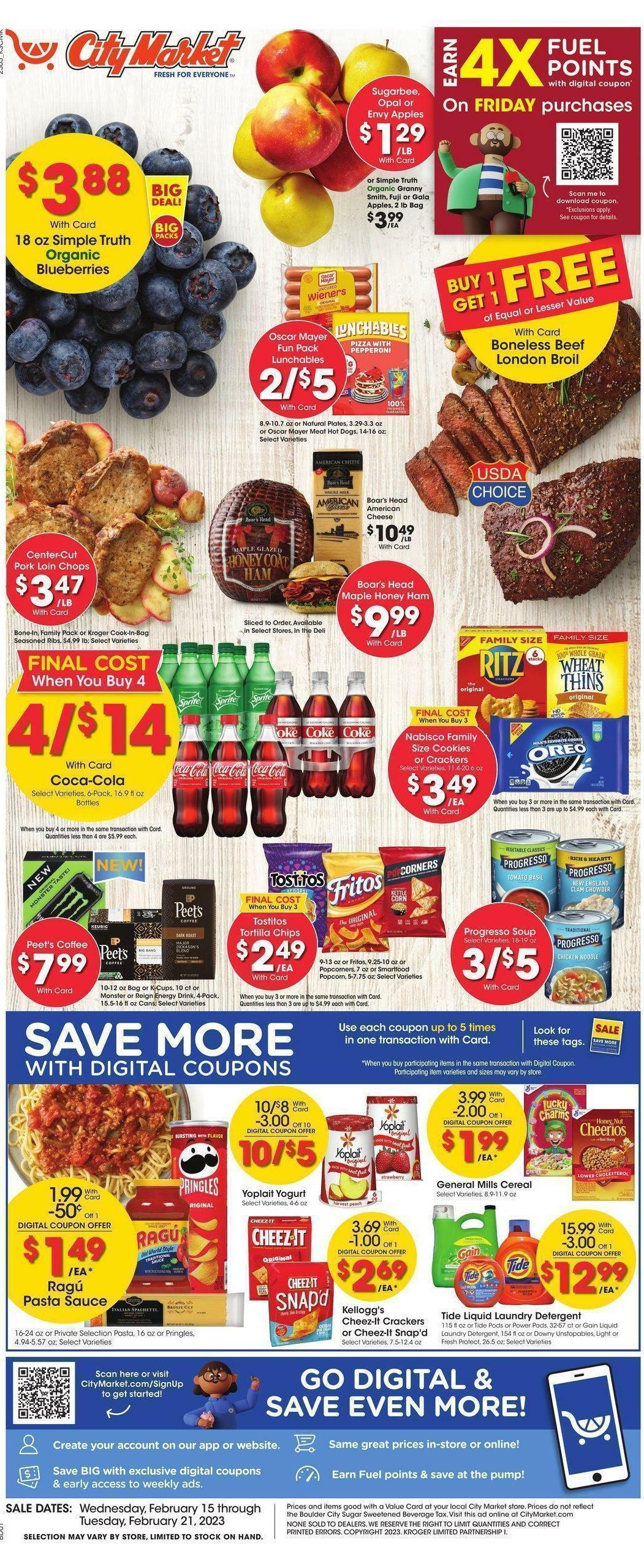 City Market Weekly Ad from February 15