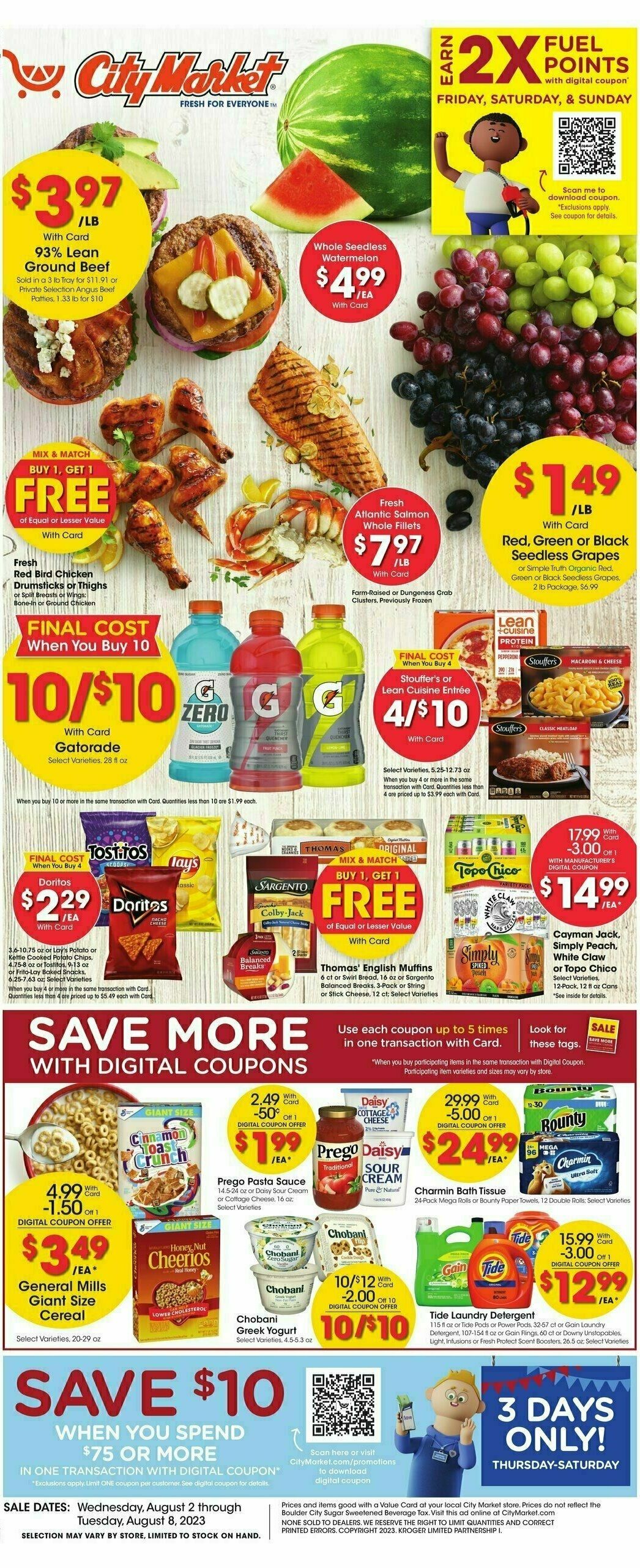 City Market Weekly Ad from August 2