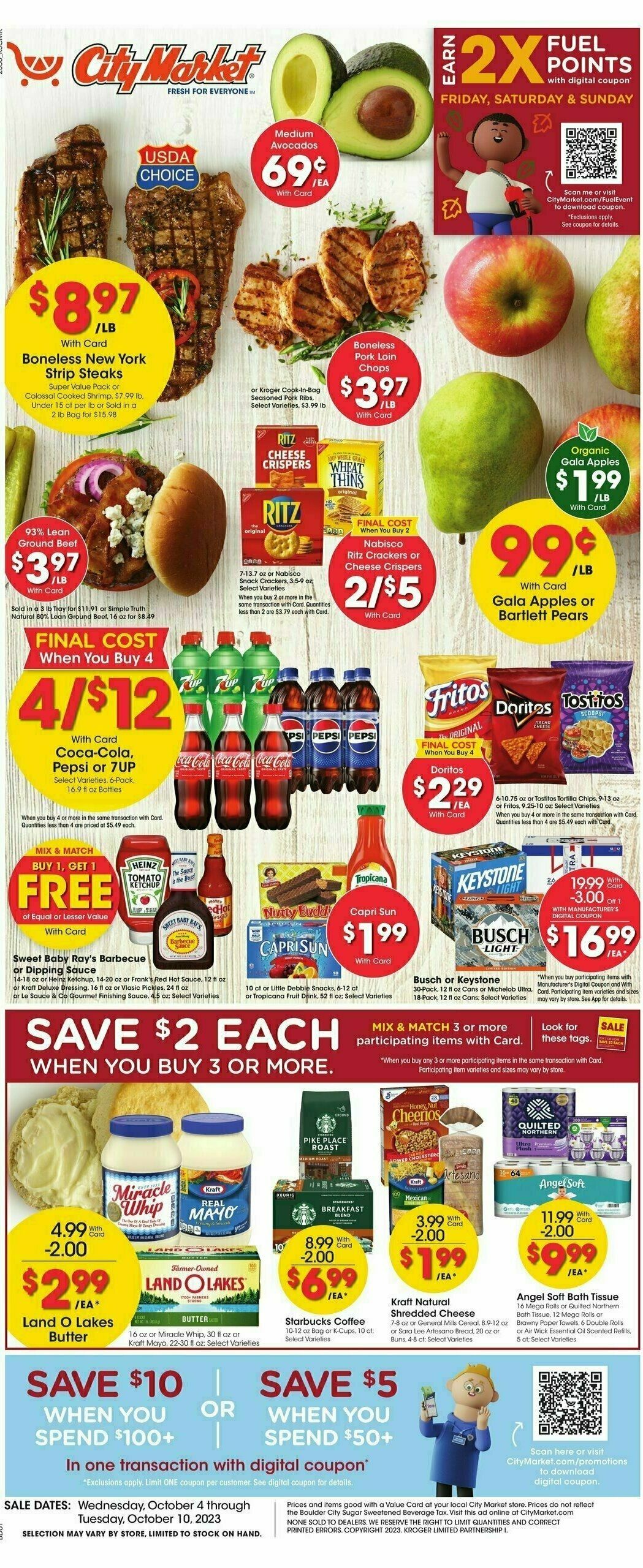 City Market Weekly Ad from October 4