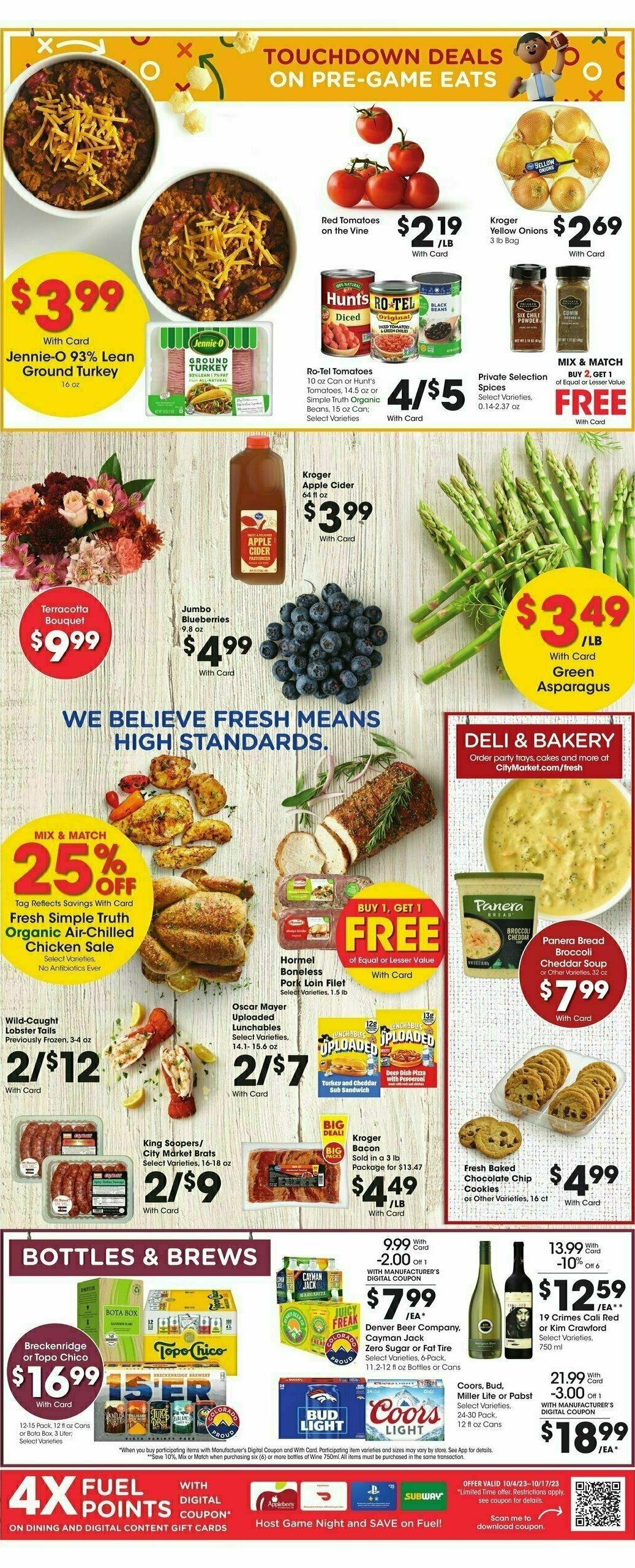 City Market Weekly Ad from October 4