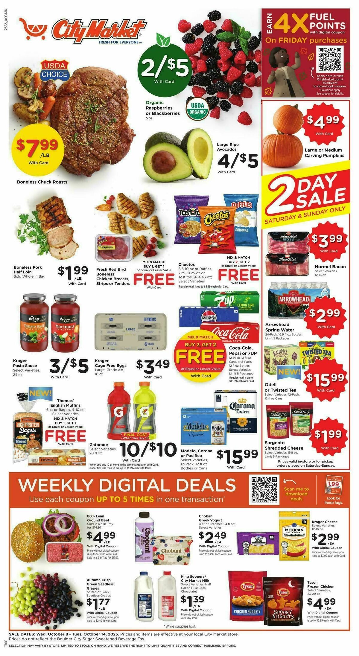 City Market Weekly Ad from October 8