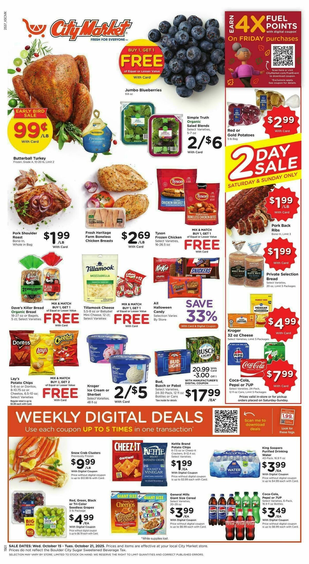 City Market Weekly Ad from October 15
