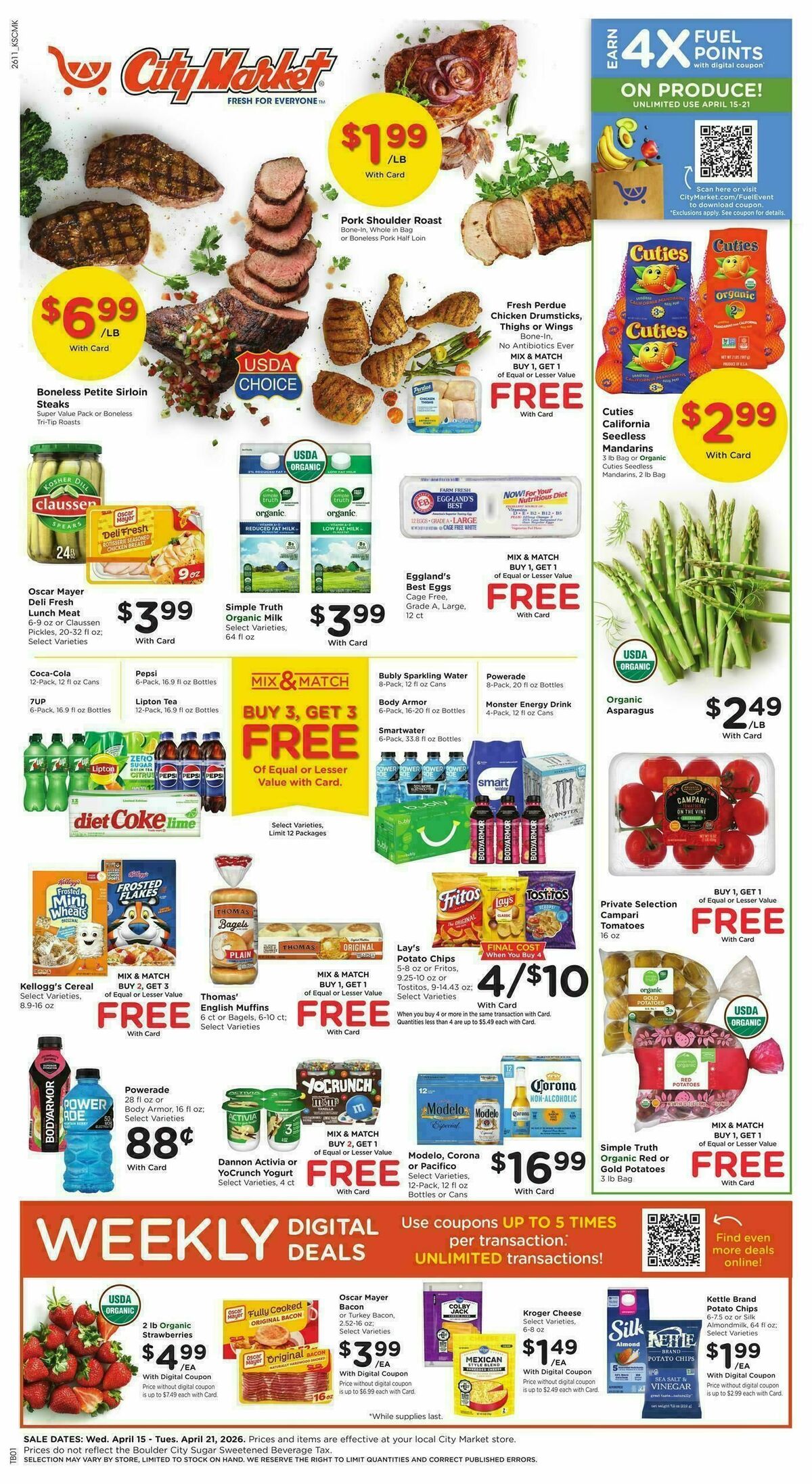 City Market Weekly Ad from April 15