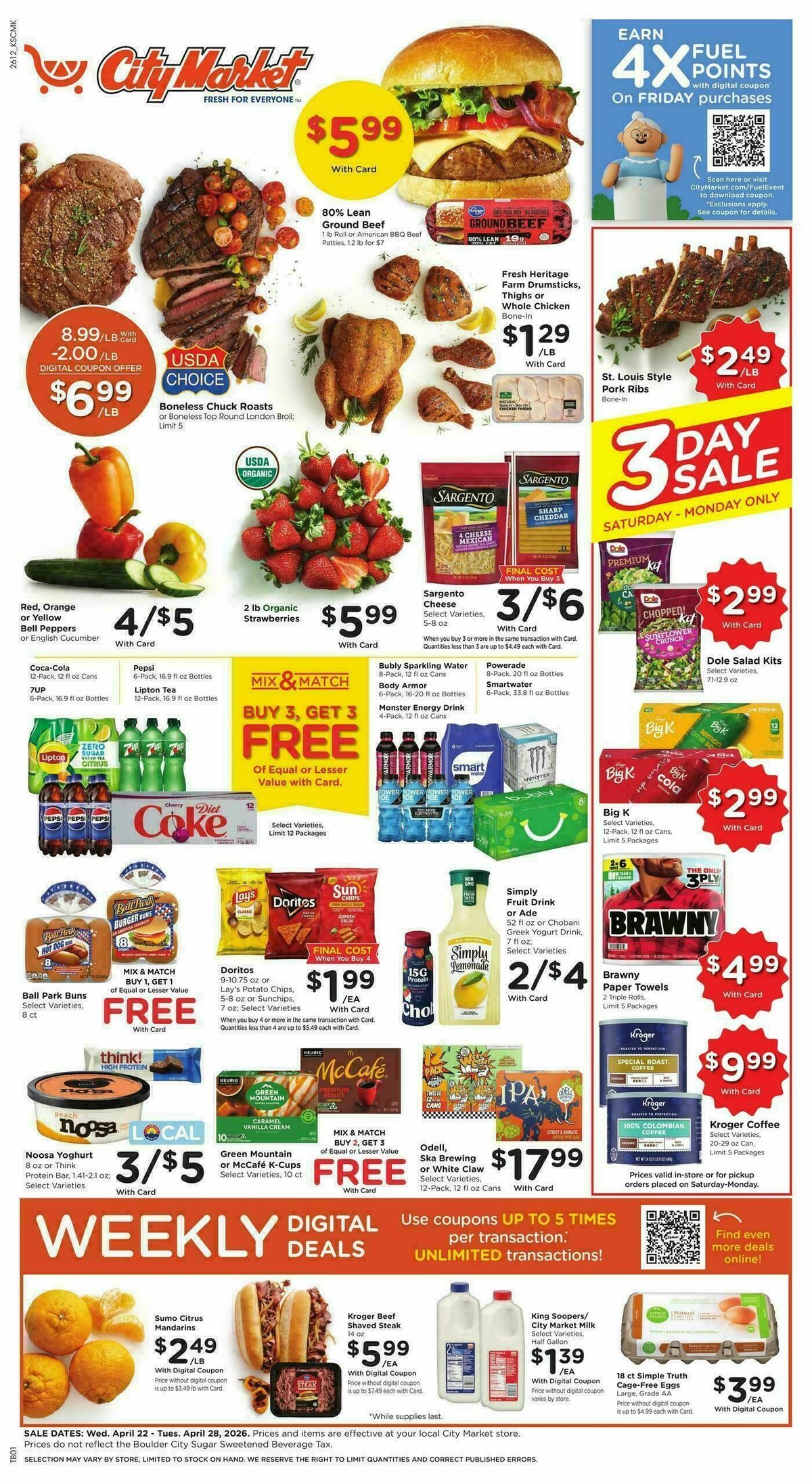 City Market Weekly Ad from April 22