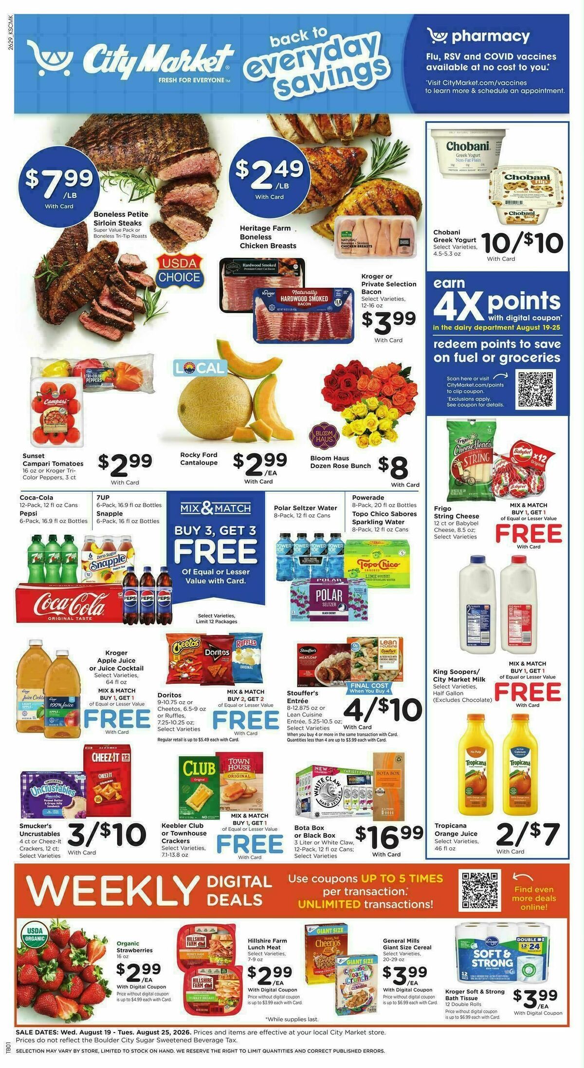 City Market Weekly Ad from August 19
