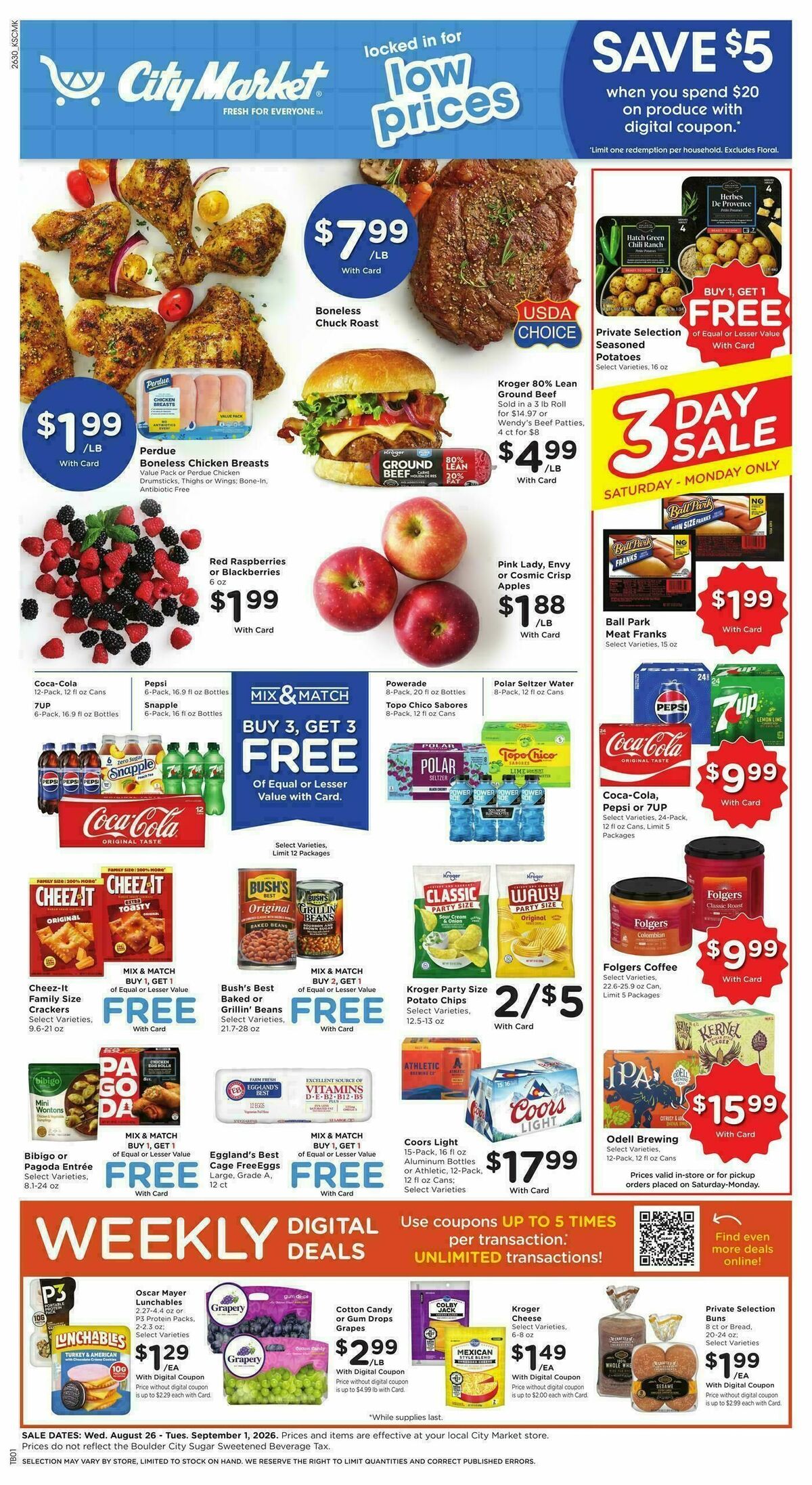 City Market Weekly Ad from August 26