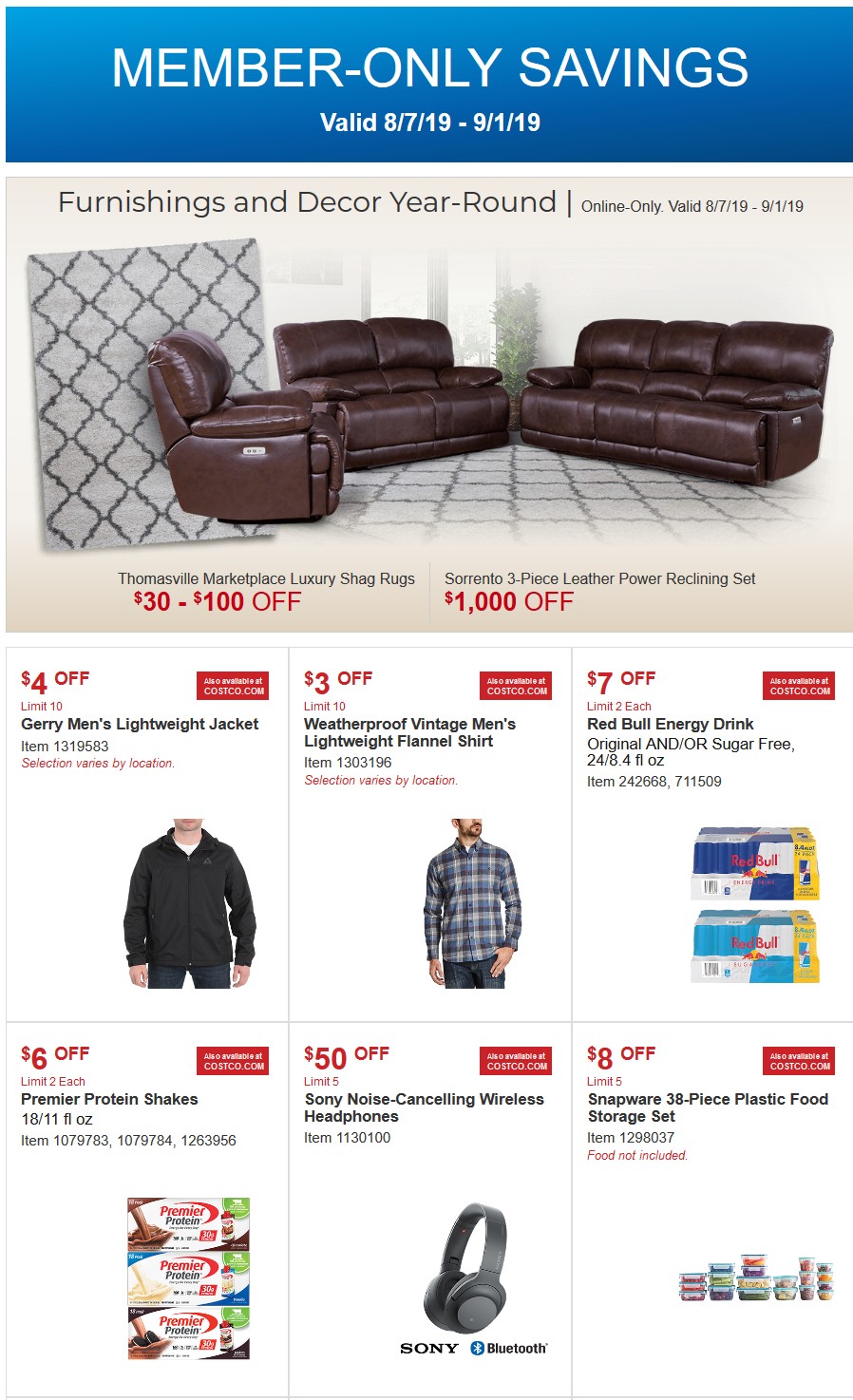 Costco Weekly Ad from August 7