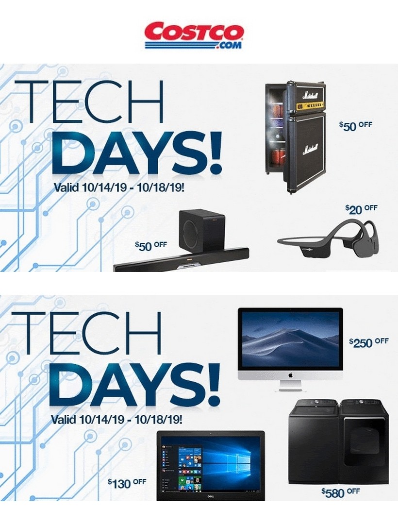 Costco Tech Days! Weekly Ad from October 14