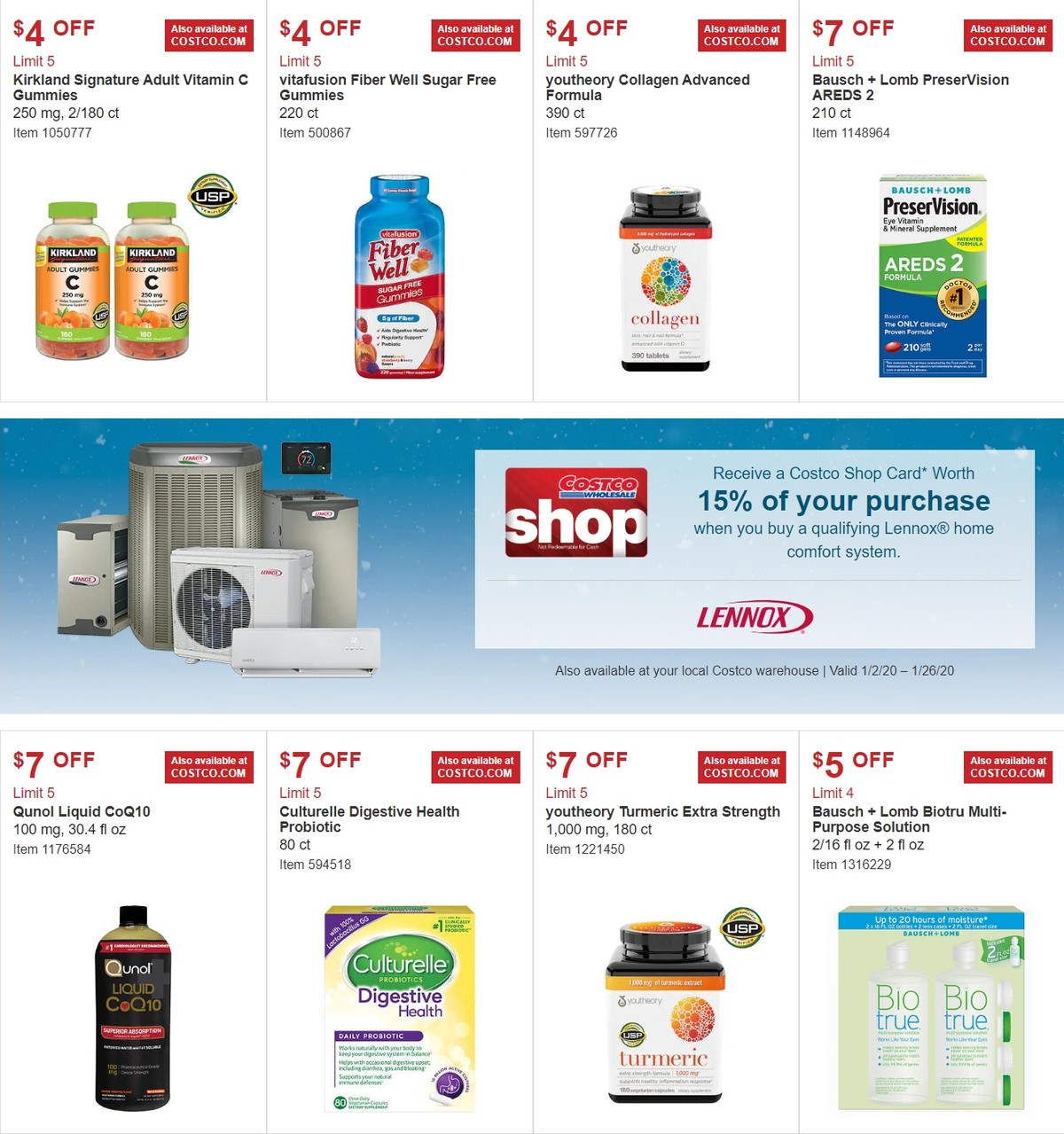 Costco Weekly Ad from January 2