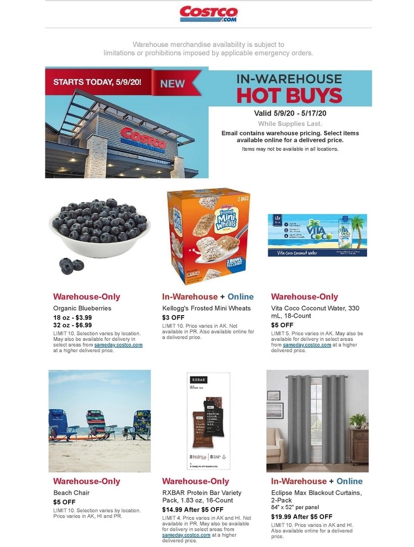 Costco Hot Buys Weekly Ad from May 9