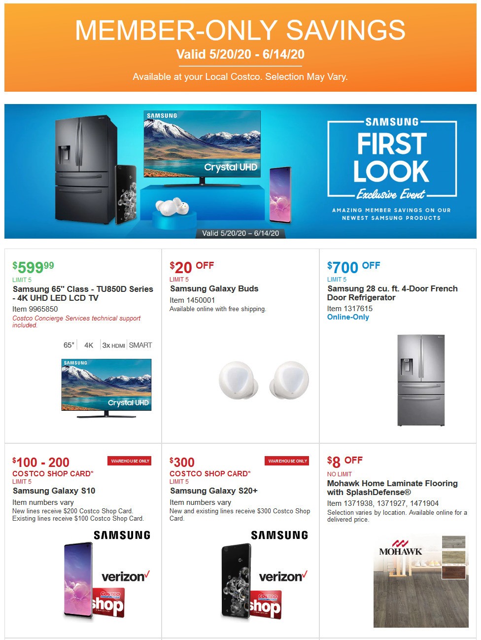 Costco Weekly Ad from May 20