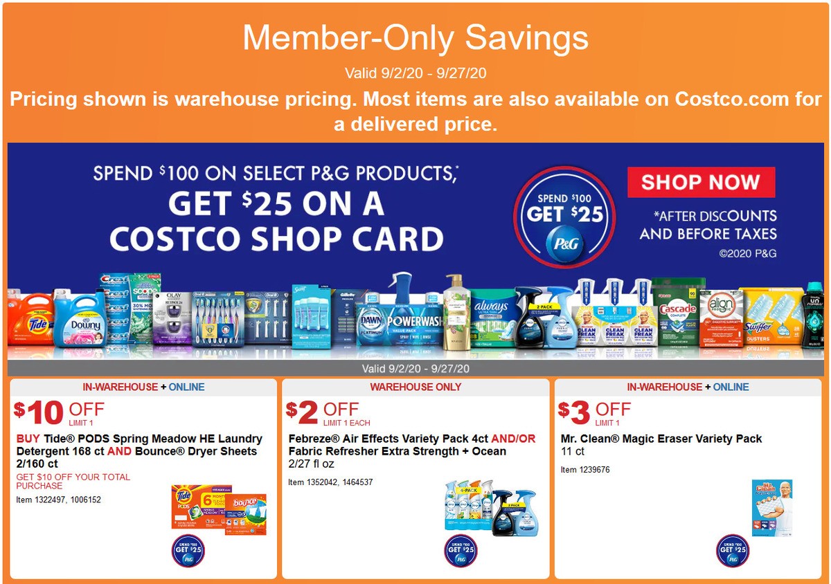 Costco Weekly Ad from September 2