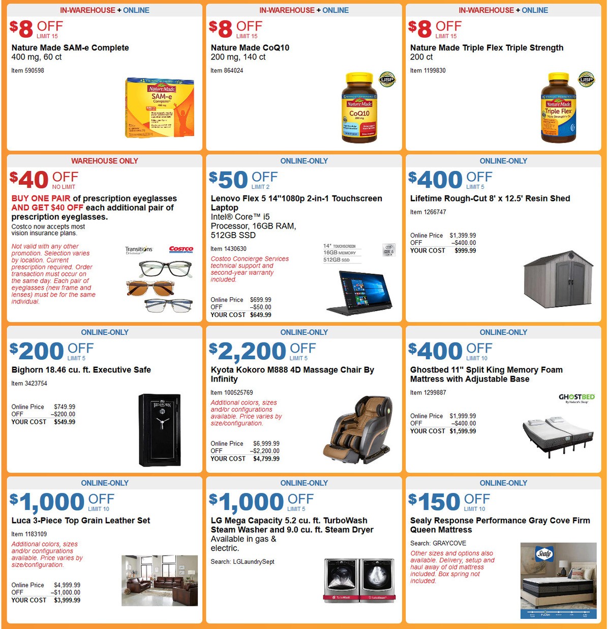 Costco Weekly Ad from September 2