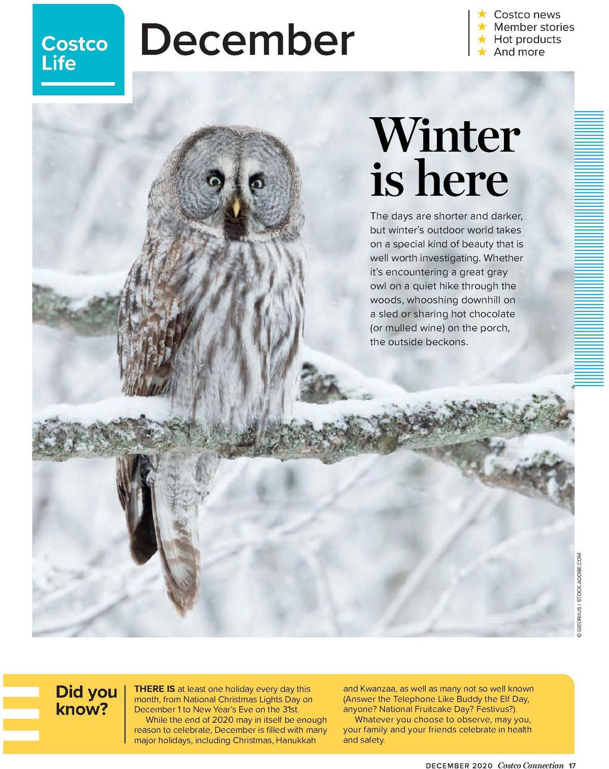 Costco Connection December Weekly Ad from December 1