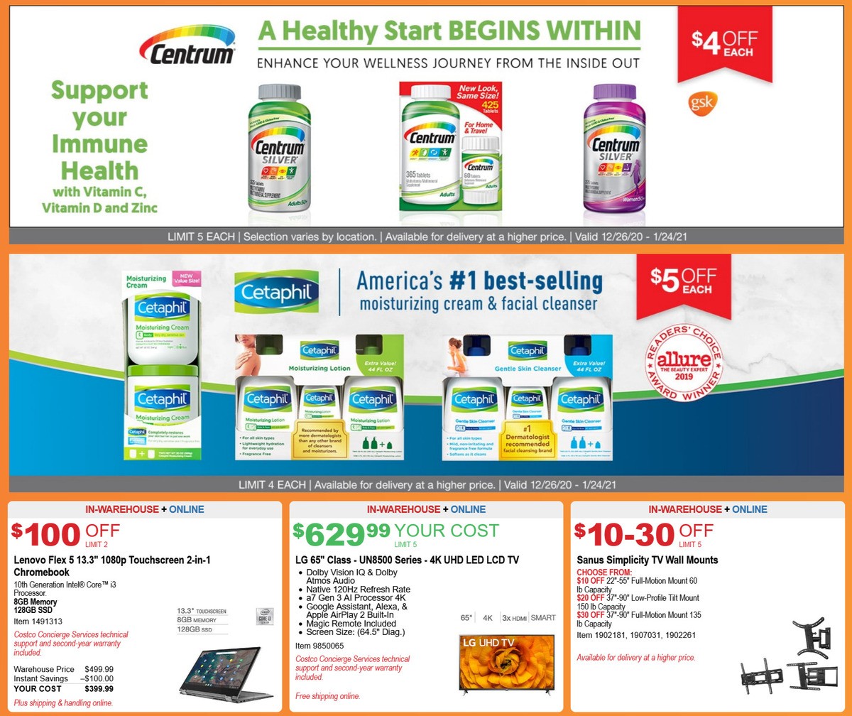 Costco Weekly Ad from December 26
