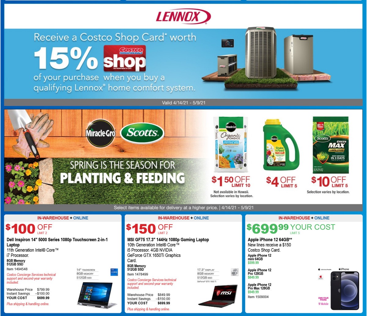 Costco Weekly Ad from April 14