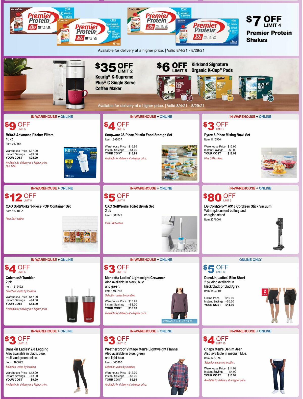 Costco Weekly Ad from August 4