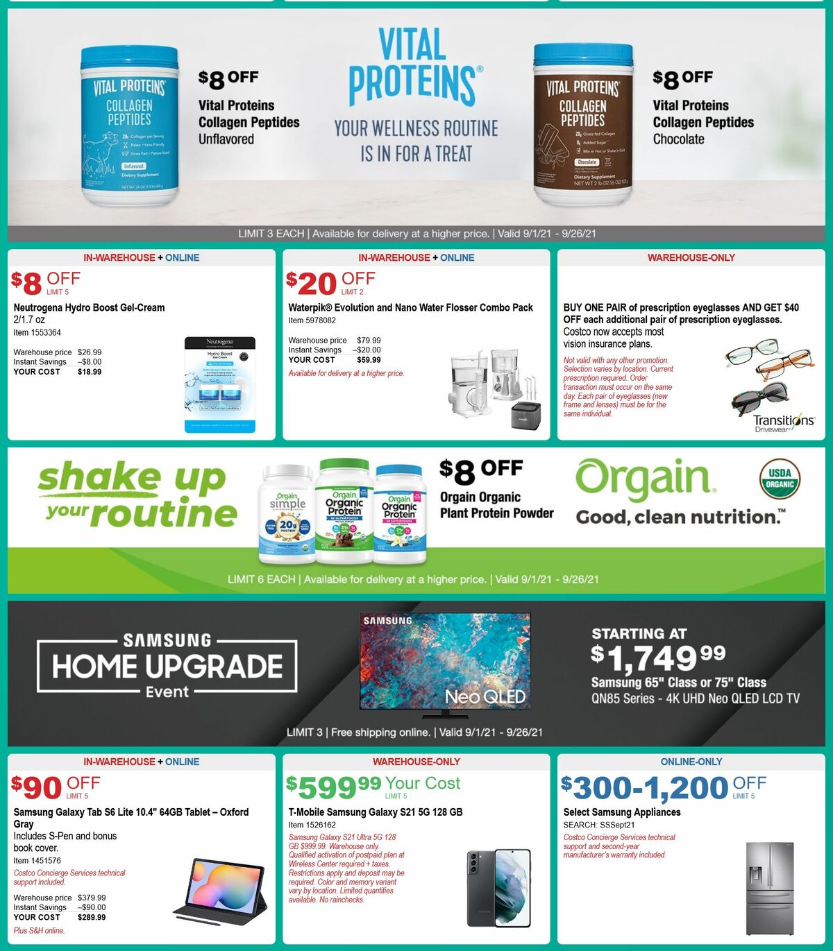 Costco Weekly Ad from September 1