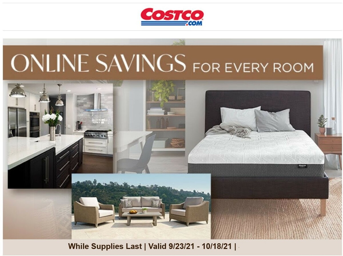 Costco Online Savings For Every Room In Your Home! Weekly Ad from September 23