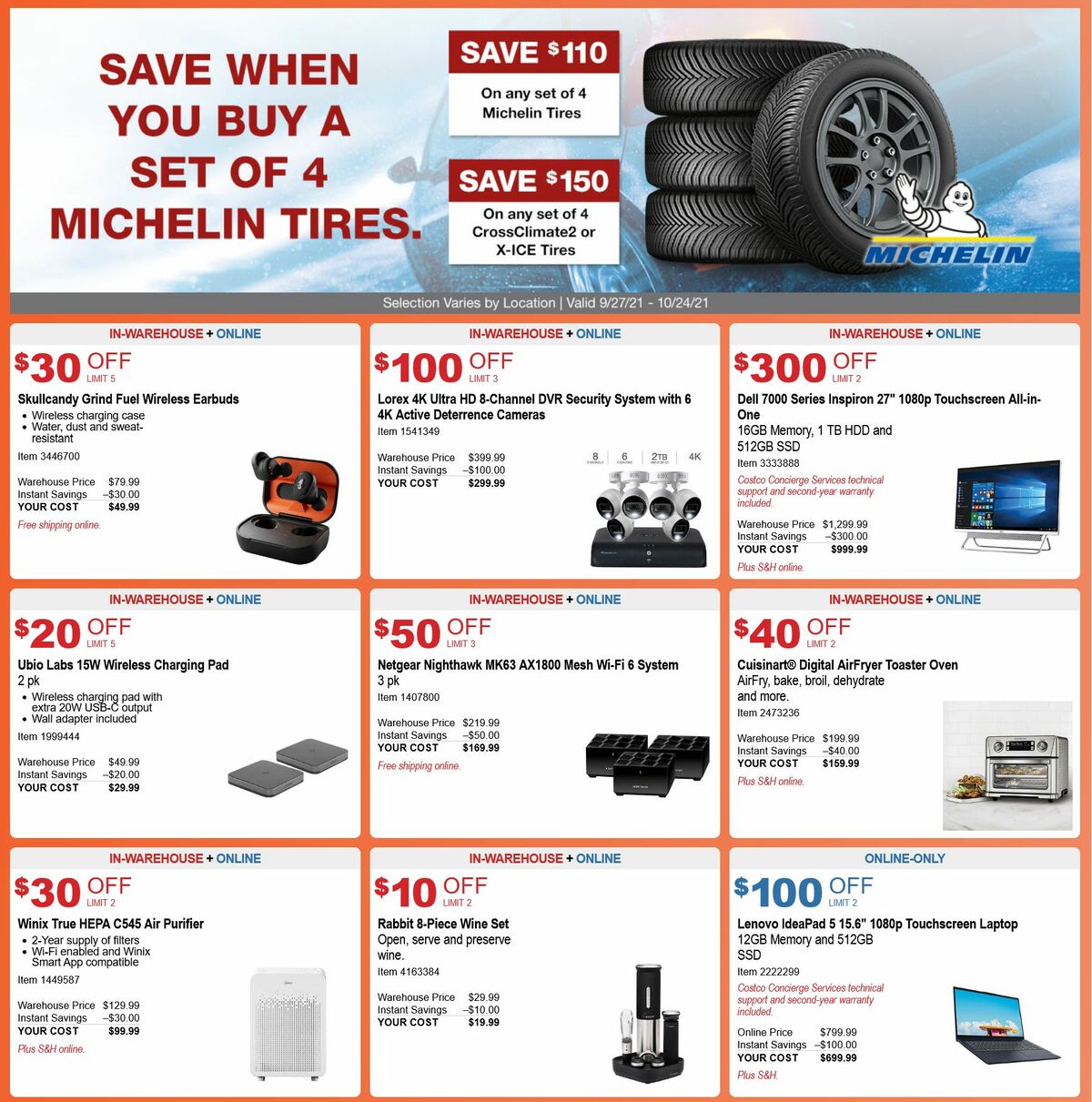 Costco Weekly Ad from September 29