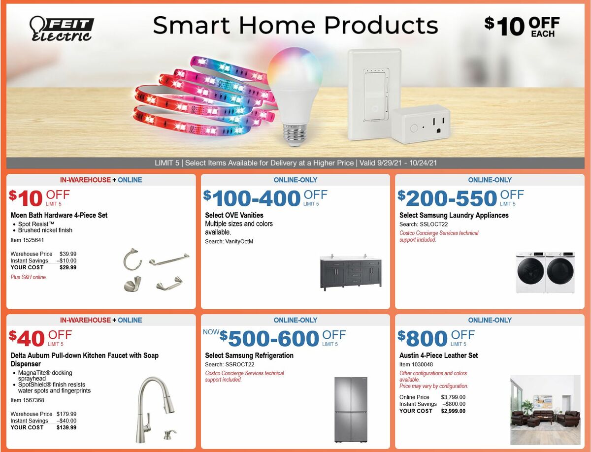 Costco Weekly Ad from September 29