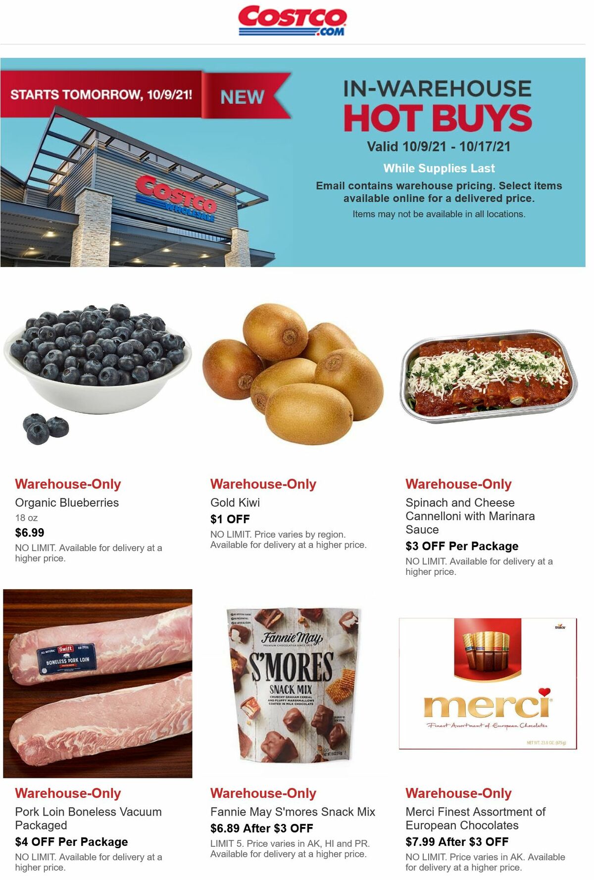 Costco Hot Buys Weekly Ad from October 9