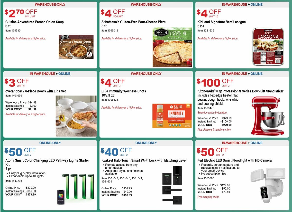 Costco Holiday Savings Weekly Ad from November 1