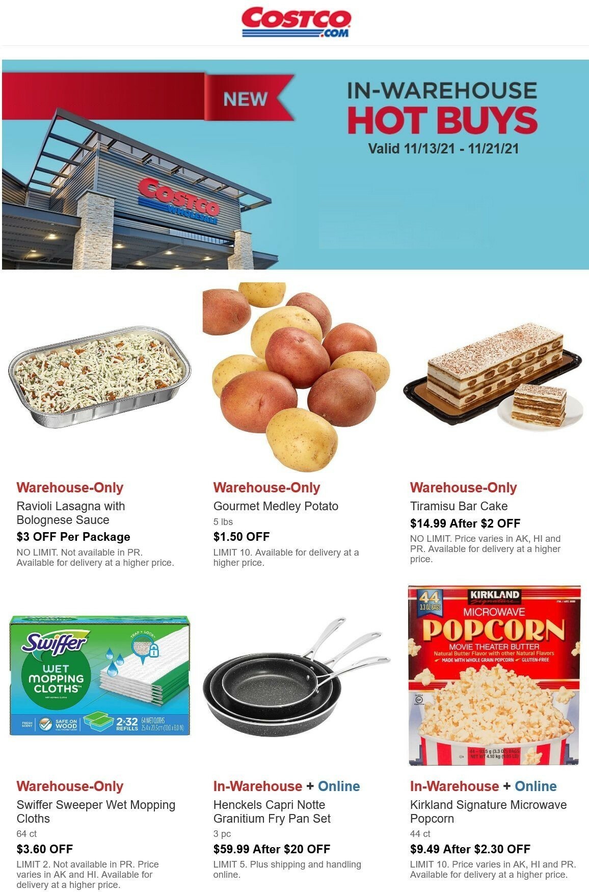 Costco Hot Buys Weekly Ad from November 13