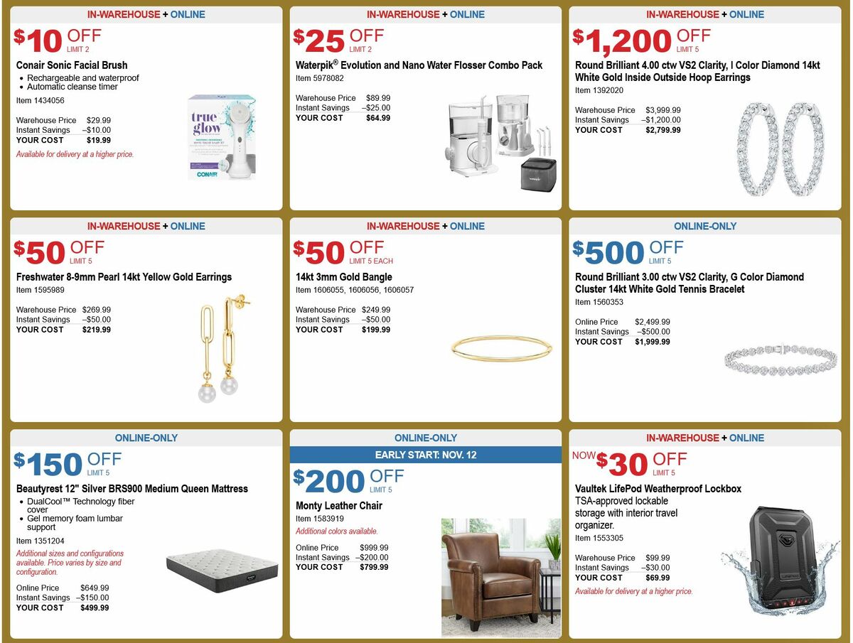 Costco Black Friday Savings Weekly Ad from November 15