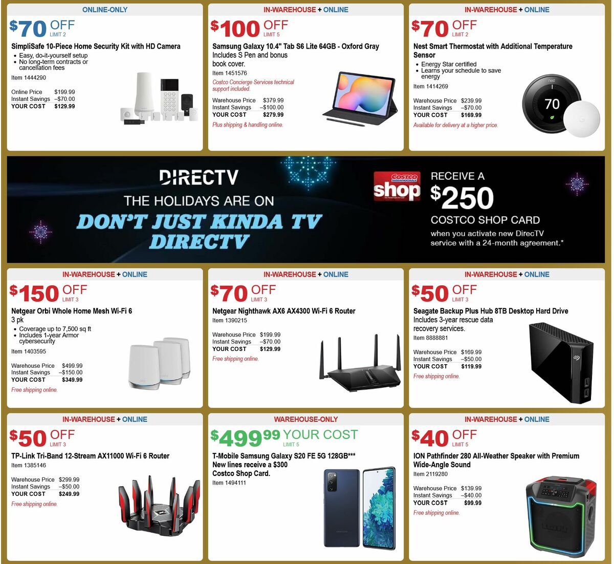 Costco Black Friday Savings Weekly Ad from November 15